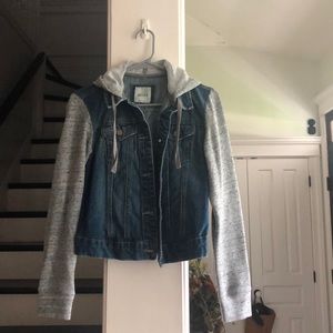 Sweatshirt jean jacket!